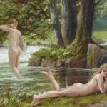 Josef Stanislav Ottmar - Nackte Mdchen am Fluss 