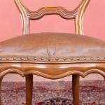 Zwei Stühle - massives Nussholz - 1850