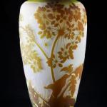 Vase - dickwandiges Glas, berfangglas - mile Gall - 1902