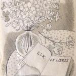 Cyril Bouda - Stillleben mit Buch und Blumen