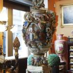 Porzellan Vase - weies Porzellan - Dresden 1870 - 1870