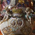 Porzellan Vase - weies Porzellan - Dresden 1870 - 1870