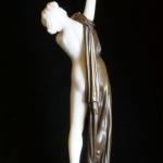 Nackte Figur - Alabaster, Bronze - E. Seger  slvrna K. Ksionsek Berlin - 1905