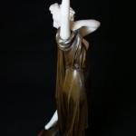 Nackte Figur - Alabaster, Bronze - E. Seger  slvrna K. Ksionsek Berlin - 1905