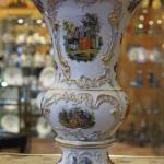 Porzellan Vase - weies Porzellan - Meisssen - 1880