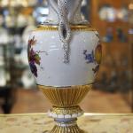 Porzellan Vase - weies Porzellan - Meissen - 1880