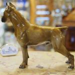 Porzellan Figur Hund - weies Porzellan - 1930