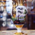 Porzellan Vase - weies Porzellan - 1850
