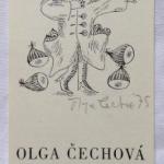 Olga Cechova - PF 1976, Ex libris, Einladung, ohne