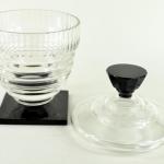 Glasschüssel geschliffen - geschliffenes Glas - Nový Bor - 1940