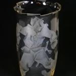 Vase - geschliffenes Glas, klares Glas - Ladislav Penosil - 1925