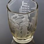 Vase - klares Glas - 1920