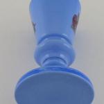 Becher, Vase aus blauem Opakglas 