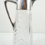 Karaffe - geschliffenes Glas, Silber - 1910