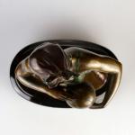 Skulptur - patinierte Bronze, Onyx - Bruno Zach - 1930