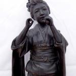 Bronzestatue einer Geisha - Geuriusai Seya
