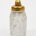 Flakon - vergoldetes Messing, Pressglas - Lalique  - 1930