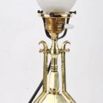 Lampe - Messing, Glas - 1920
