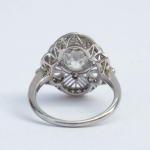 Platin Ring - Platin, Diamant - 1925