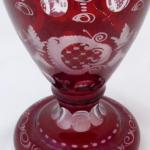 Vase mit geschliffenem Ornament - Egermann