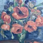 Stillleben mit Blumen - Helena Salichov - 1950