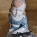 Porzellan Figur Mdchen - glasiertes Porzellan - 1930