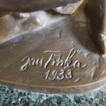 Skulptur - patinierte Bronze - Jan Tska - 1933