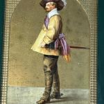Portrt eines Mannes - bemaltes Porzellan - 1880