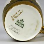 Tasse und Untertasse - weies Porzellan - 1920