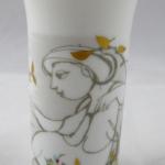 Kleine Vase mit Mädchen und Vögeln - Wiinblad, Ros