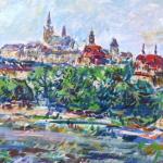 Frantisek Sorm - Blick auf die Prager Burg von der