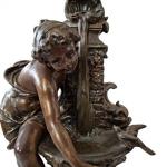 Uhr mit figuralen Skulptur - 1880