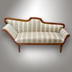 Sofa - massives Nussholz - 1850