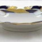 Goldene und blaue Schalen mit Teller - Ilmenau, Gr