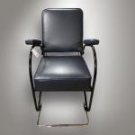 Sessel mit verstellbarer Rckenlehne - Chrom, Metall - 1930