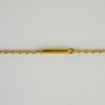 Goldene Halskette - Gelbgold, Rubin - 1890