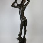 Nackte Figur - patinierte Bronze, Stein - Jaroslav Horejc - 2022