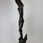 Nackte Figur - patinierte Bronze, Stein - Jaroslav Horejc - 2022