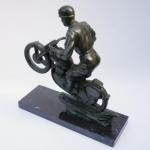 Skulptur - patiniertes Metall, Marmor - Jaques Limousin - 1935