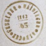 Ovale Schssel - weies Porzellan - 1870