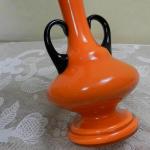 Vase - Glas, orangefarbenes Glas - 1930