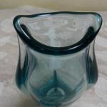 Vase - Glas, blaues Glas - 1950