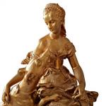 Tischuhr - Alabaster, Bronze - 1860