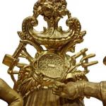 Tischuhr - Alabaster, Bronze - 1878