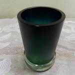 Vase - Glas, dickwandiges Glas - 1980