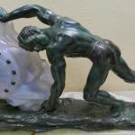 Kaminuhr - Bronze, patinierte Bronze - 1930