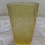Vase - Glas, gelbes Glas - 1975