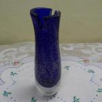 Vase - Glas, blaues Glas - 1975