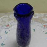Vase - Glas, blaues Glas - 1975