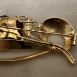 Goldene Brosche - Gold, Chalkedon - 1940